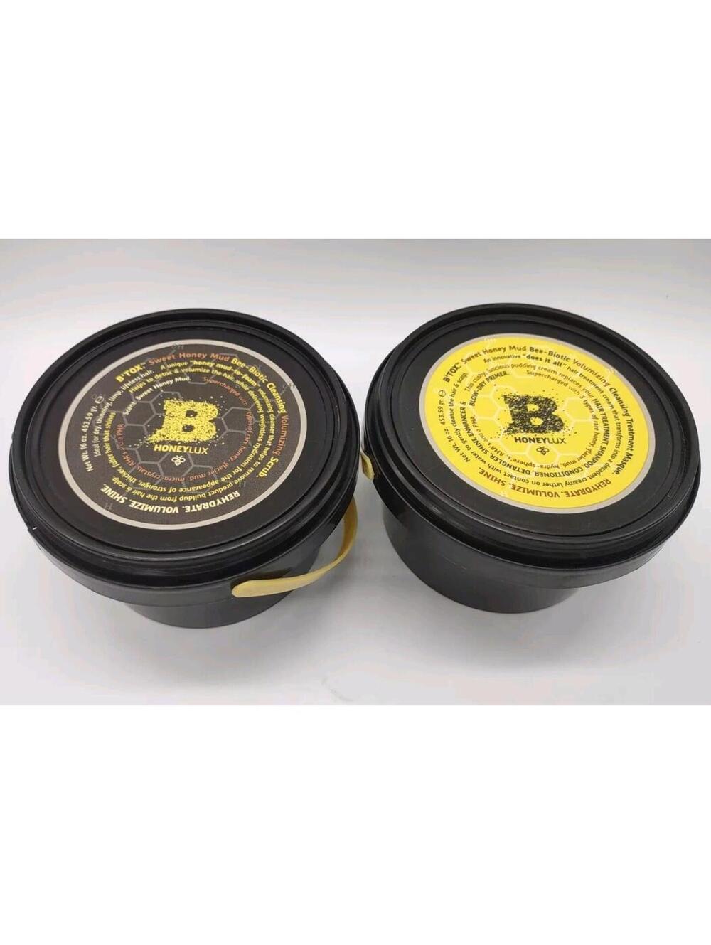 B'TOX Sweet Honey Mud Bee-Biotic Volumizing Cleansing Hair Scrub & Masque Bundle